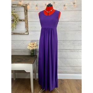 SERENA WILLIAMS Reversible Purple Maxi Dress